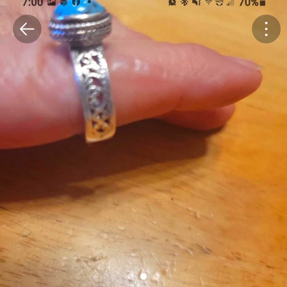Sterling Silver Turquoise Ring Vintage